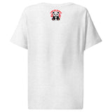 Women’s organic ribbed neck t-shirt | Panda Liebe 16