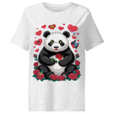 Women’s organic ribbed neck t-shirt | PANDO LOVE 9