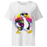 Women’s organic ribbed neck t-shirt | HANS URLAUB 15