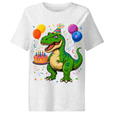 Women’s organic ribbed neck t-shirt  | DINO GEBURTSTAG!! 15