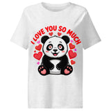 Women’s organic ribbed neck t-shirt | Panda Liebe 15