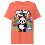Women’s organic ribbed neck t-shirt  | PANDA-TRAVELS 4