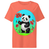 Women’s organic ribbed neck t-shirt  | PANDE BLUME LIEBE 7