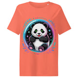 Women’s organic ribbed neck t-shirt | PANDA PLANET 7