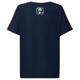 Women’s organic ribbed neck t-shirt | PANDA PLANET 4