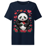 Women’s organic ribbed neck t-shirt | PANDO LOVE 3