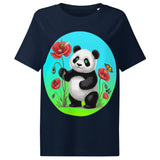 Women’s organic ribbed neck t-shirt  | PANDE BLUME LIEBE 3