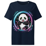 Women’s organic ribbed neck t-shirt | PANDA PLANET 3