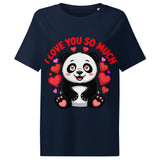 Women’s organic ribbed neck t-shirt | Panda Liebe 3