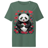 Women’s organic ribbed neck t-shirt | PANDO LOVE 4