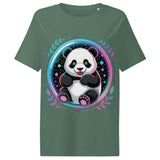 Women’s organic ribbed neck t-shirt | PANDA PLANET 5
