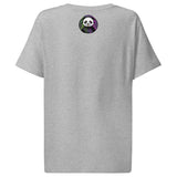 Women’s organic ribbed neck t-shirt | PANDA MIT KOPFHÖRER 14