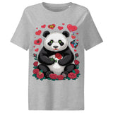 Women’s organic ribbed neck t-shirt | PANDO LOVE 8