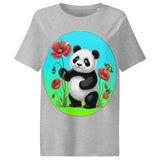 Women’s organic ribbed neck t-shirt  | PANDE BLUME LIEBE 13