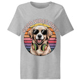 Women’s organic ribbed neck t-shirt  | Hund Good Vibes 13