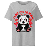 Women’s organic ribbed neck t-shirt | Panda Liebe 13