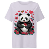 Women’s organic ribbed neck t-shirt | PANDO LOVE 7
