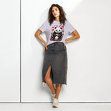 Women’s organic ribbed neck t-shirt | PANDO LOVE 16