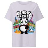 Women’s organic ribbed neck t-shirt  | PANDA-TRAVELS 6