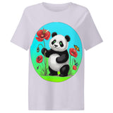 Women’s organic ribbed neck t-shirt  | PANDE BLUME LIEBE 11