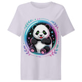 Women’s organic ribbed neck t-shirt | PANDA PLANET 11