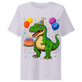 Women’s organic ribbed neck t-shirt  | DINO GEBURTSTAG!! 11