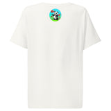 Women’s organic ribbed neck t-shirt  | PANDE BLUME LIEBE 18
