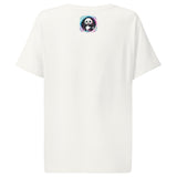 Women’s organic ribbed neck t-shirt | PANDA PLANET 18