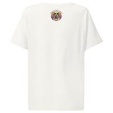 Women’s organic ribbed neck t-shirt  | Hund Good Vibes 18
