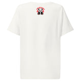 Women’s organic ribbed neck t-shirt | Panda Liebe 18