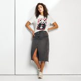 Women’s organic ribbed neck t-shirt | PANDO LOVE 19