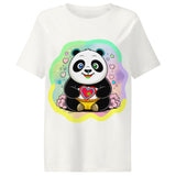 Women’s organic ribbed neck t-shirt | PANDE LIEBE 17