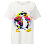 Women’s organic ribbed neck t-shirt | HANS URLAUB 17