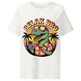 Women’s organic ribbed neck t-shirt | BRO RELAX 17