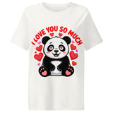 Women’s organic ribbed neck t-shirt | Panda Liebe 17