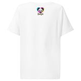 Women’s organic ribbed neck t-shirt | PANDA SONYA 20