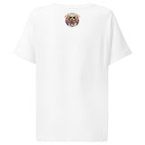 Women’s organic ribbed neck t-shirt  | Hund Good Vibes 20