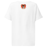 Women’s organic ribbed neck t-shirt | DOG LOVE 20