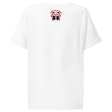 Women’s organic ribbed neck t-shirt | Panda Liebe 20