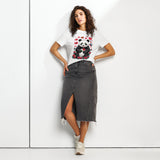 Women’s organic ribbed neck t-shirt | PANDO LOVE 20