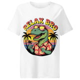 Women’s organic ribbed neck t-shirt | BRO RELAX 19